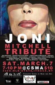 Poster design: Joni Mitchell Tribute concert 2015